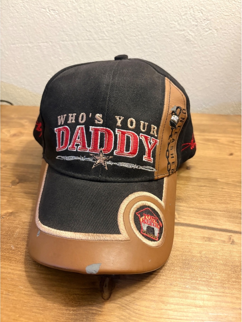 Vintage 2002 Toby Keith Unleashed Who's Your Daddy Tour Hat Promo Y2K Country